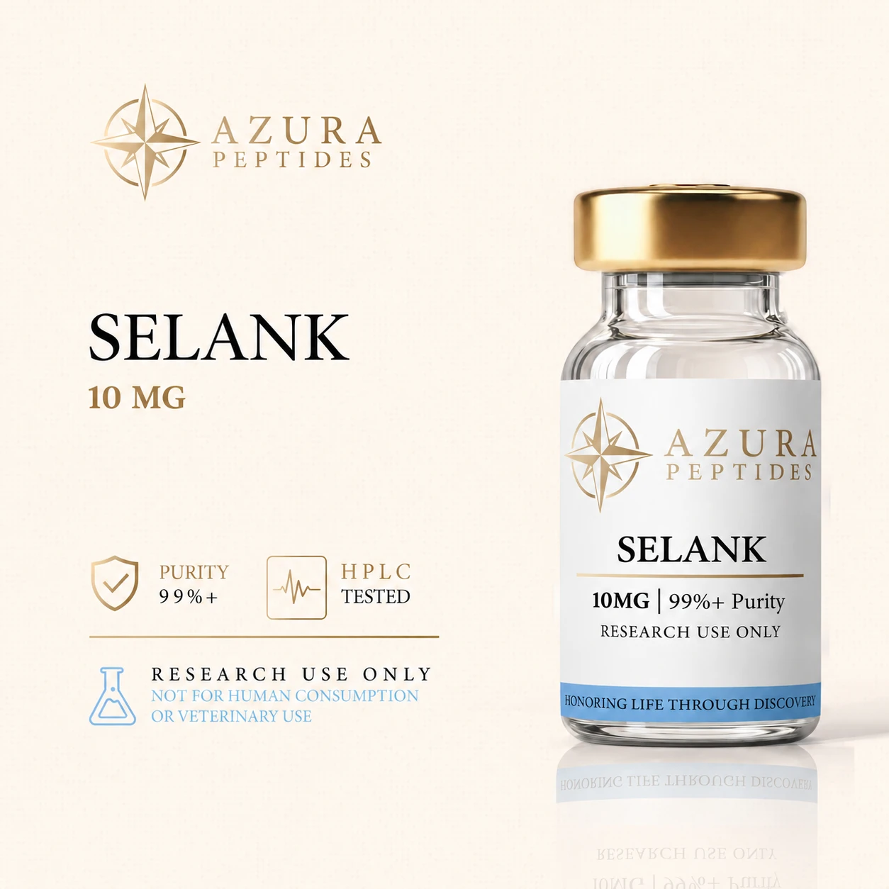 Selank in the SELANK + SEMAX bundle