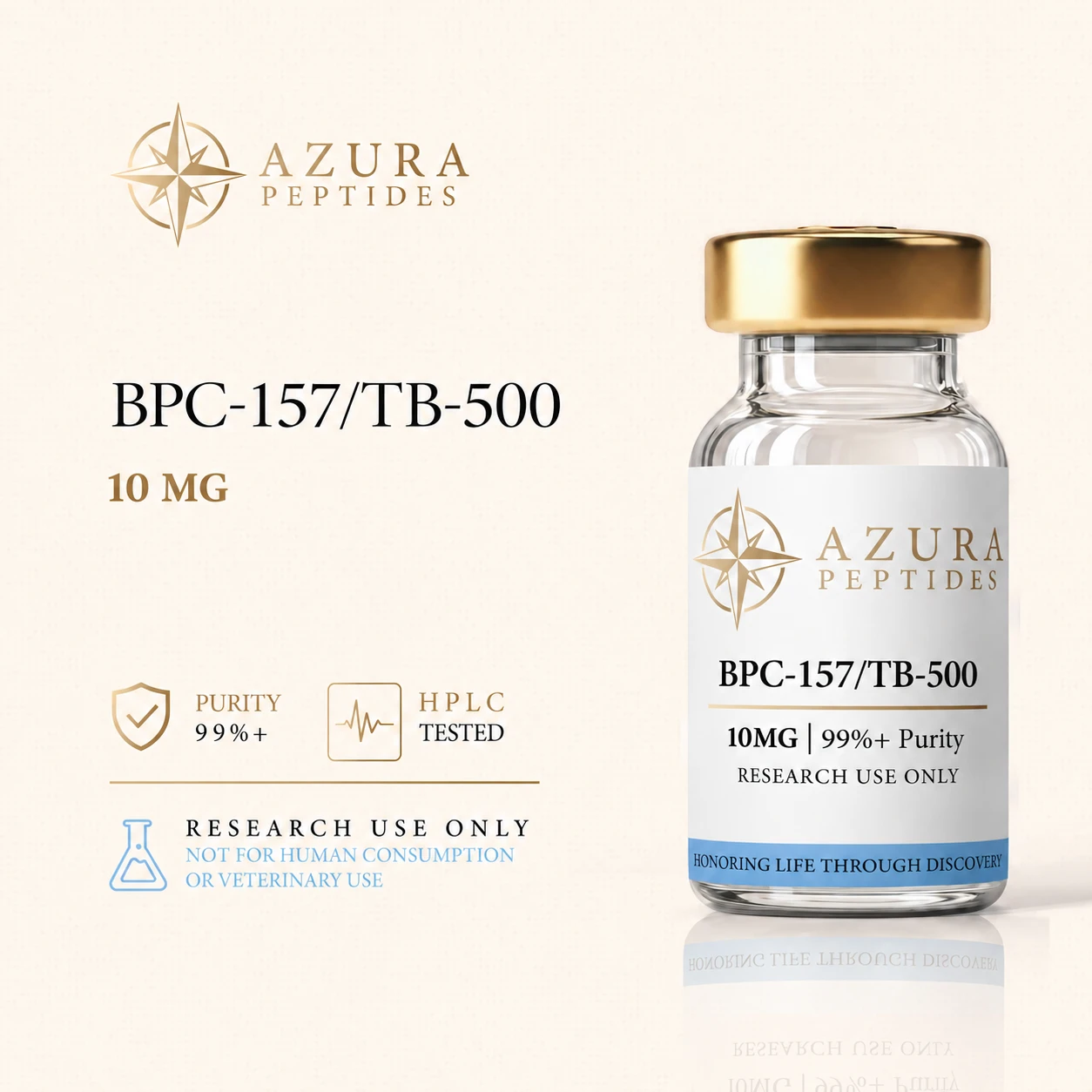 BPC-157/TB-500 blend research vial, 10 mg